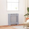 vidaXL Κάλυμμα Καλοριφέρ 2 pcs Γκρι 78x19x81.5εκ Μηχανικά ξύλο