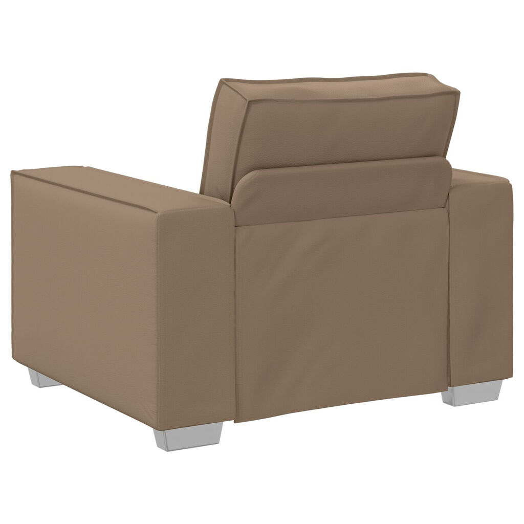 Καρέκλα Sofa vidaXL καφέ 59 εκ σε ψεύτικο δέρμα