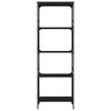 vidaXL Βιβλιοθήκη 5 Επιπέδων Μαύρη 59 x 35 x 171 εκ. από Επεξεργ. Ξύλο
