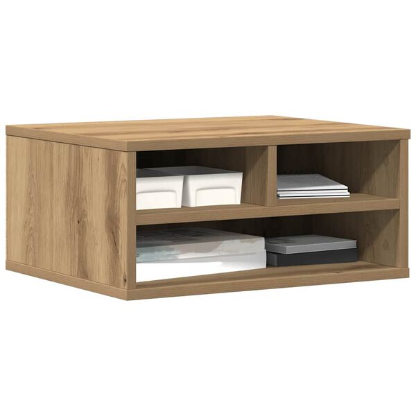 vidaXL Σταντ Εκτυπωτή με αποθήκευση artisan δρυς 49 x 40 x 22.5 εκ