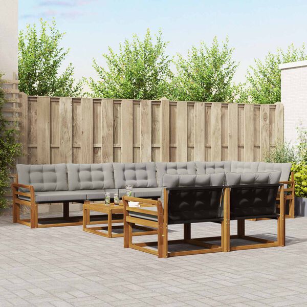 vidaXL &Sigma;&epsilon;&iota;&rho;ά &Kappa;&alpha;&nu;&alpha;&pi;έ &Epsilon;&xi;&omega;&tau;&epsilon;&rho;&iota;&kappa;&omicron;ύ 9 pcs &Phi;&upsilon;&sigma;&iota;&kappa;ό &kappa;&alpha;&iota; &Alpha;&nu;&omicron;&iota;&chi;&tau;ό &Gamma;&kappa;&rho;&iota;