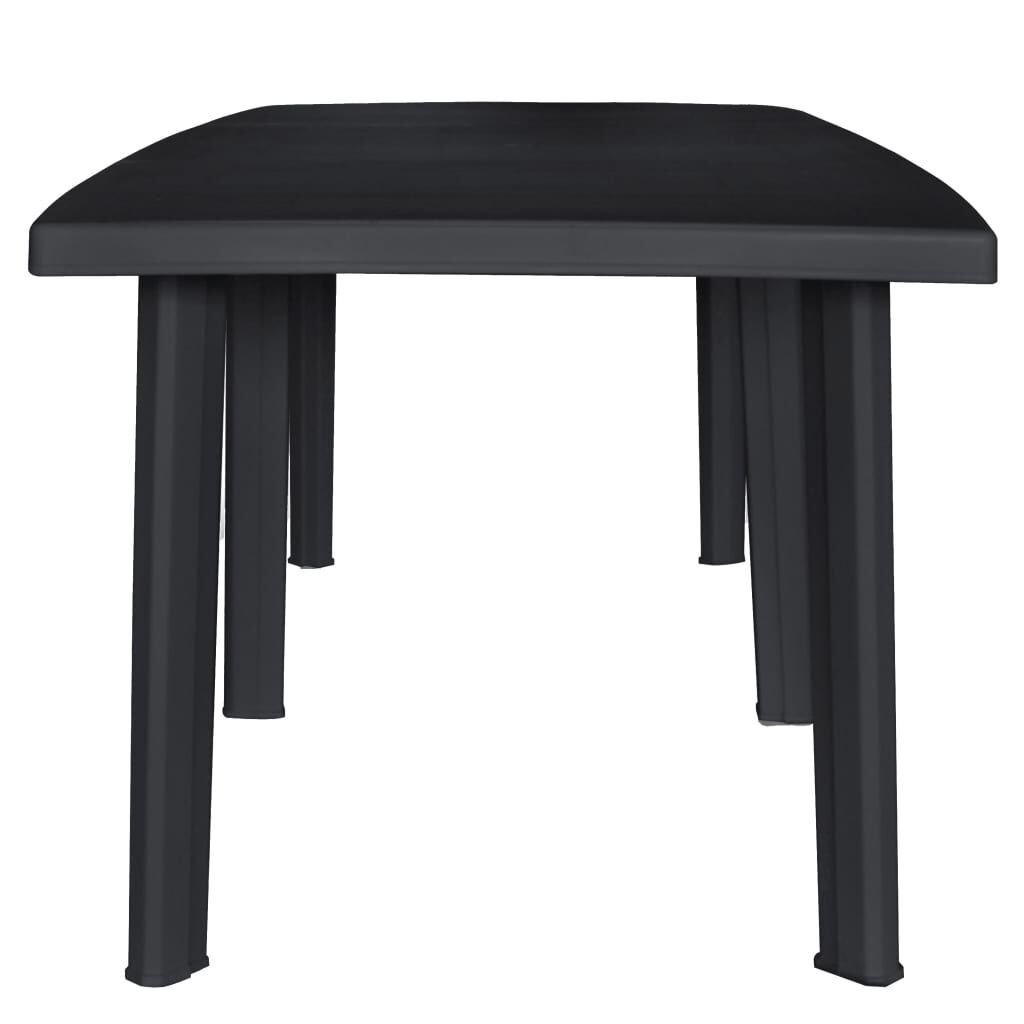 vidaXL Τραπέζι Κήπου Ανθρακί 216 x 90 x 72 εκ. Πλαστικό