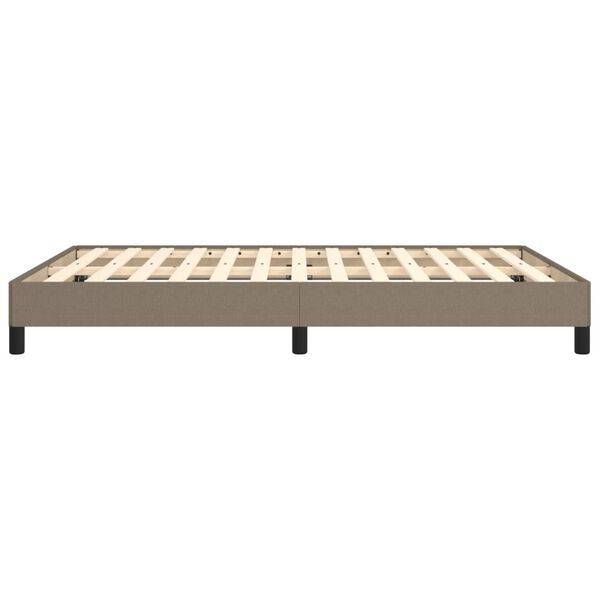 vidaXL Σκελετός Κρεβατιού Χωρίς Στρώμα Taupe 140x190 εκ. Υφασμάτινο