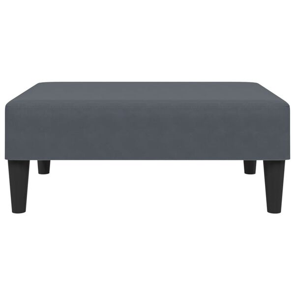 vidaXL Υποπόδιο Σκούρο Γκρι 77x55x31 εκ. Βελούδινο