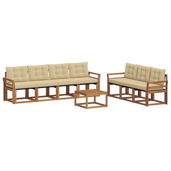 vidaXL &Sigma;&epsilon;&iota;&rho;ά &Kappa;&alpha;&nu;&alpha;&pi;έ &Epsilon;&xi;&omega;&tau;&epsilon;&rho;&iota;&kappa;&omicron;ύ &mu;&epsilon; &mu;&alpha;&xi;&iota;&lambda;ά&rho;&iota; 8 pcs &Phi;&upsilon;&sigma;&iota;&kappa;ό &kappa;&alpha;&iota; &Mu;&pi;&epsilon;&zeta;