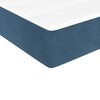 vidaXL Κρεβάτι Boxspring με Στρώμα Σκούρο Μπλε 200x200 εκ. Βελούδινο
