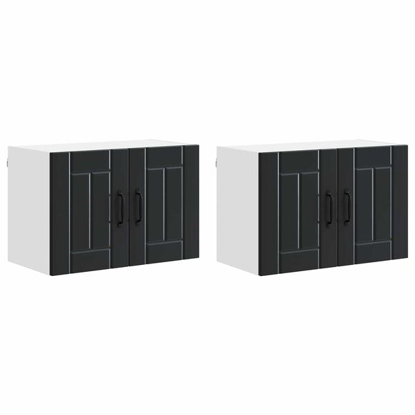 vidaXL &Nu;&tau;&omicron;&upsilon;&lambda;ά&pi;&alpha; &Kappa;&omicron;&upsilon;&zeta;ί&nu;&alpha;&sigmaf; Lucca 2 pcs &Mu;&alpha;ύ&rho;&omicron; 60 x 31 x 40 &epsilon;&kappa;