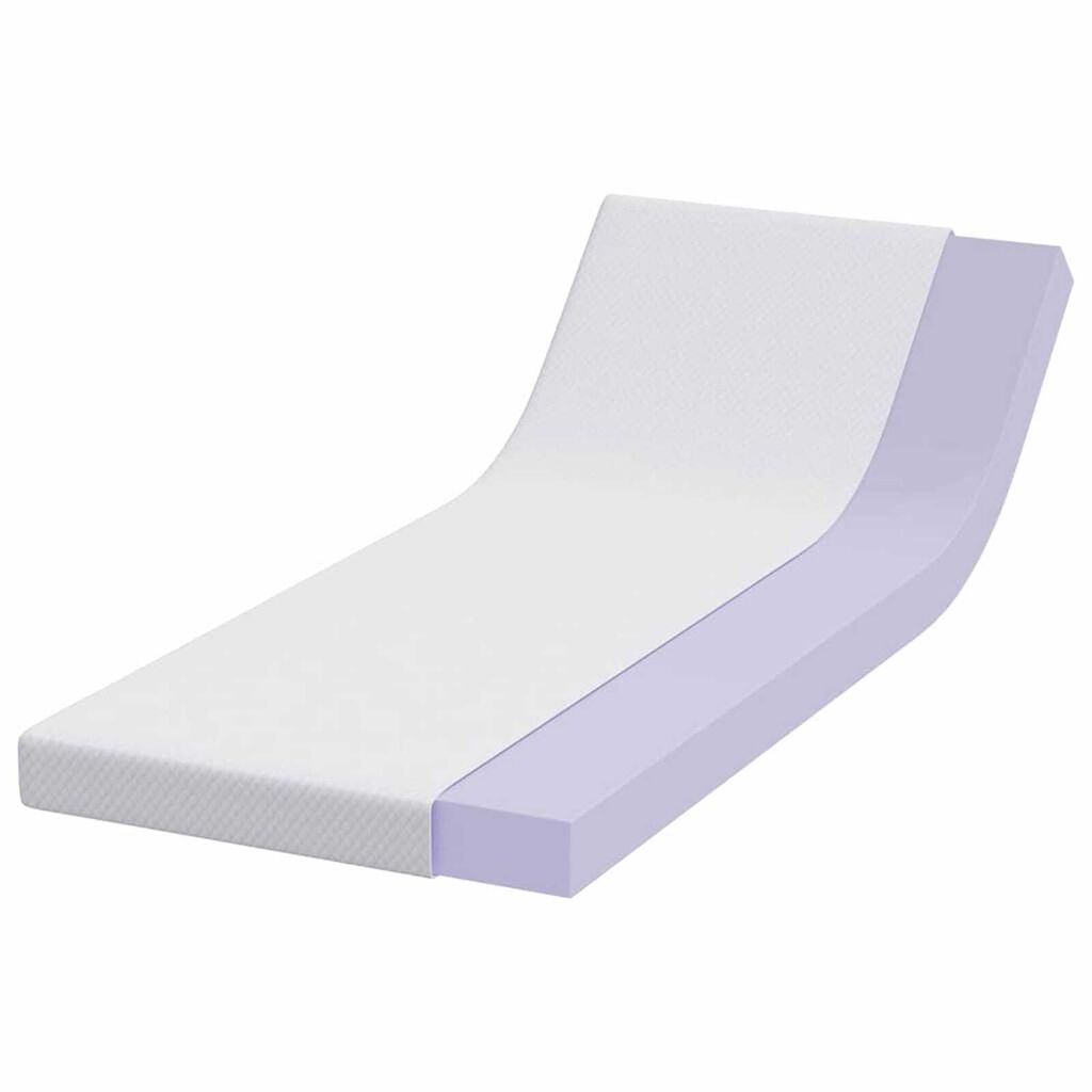 vidaXL Στρώματα Λευκό 70 x 200 cm 100% ύφασμα πολυεστέρα με τζακάρ