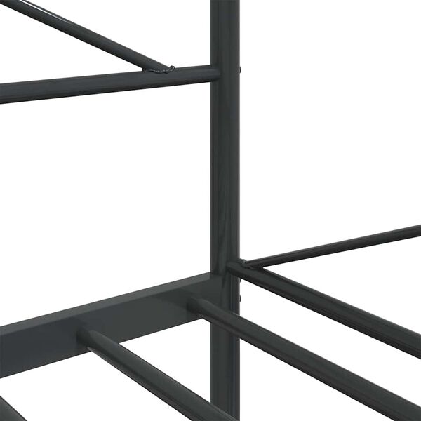 vidaXL Κρεβάτι ημέρας χωρίς στρώμα Μαύρο 107x203 cm Ατσάλι