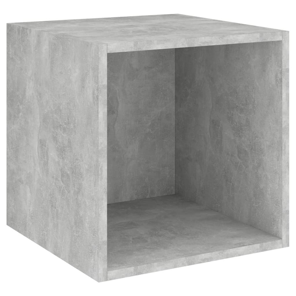 vidaXL Ντουλάπι Τοίχου Γκρι Σκυροδέματος 37x37x37 εκ. από Επεξ. Ξύλο