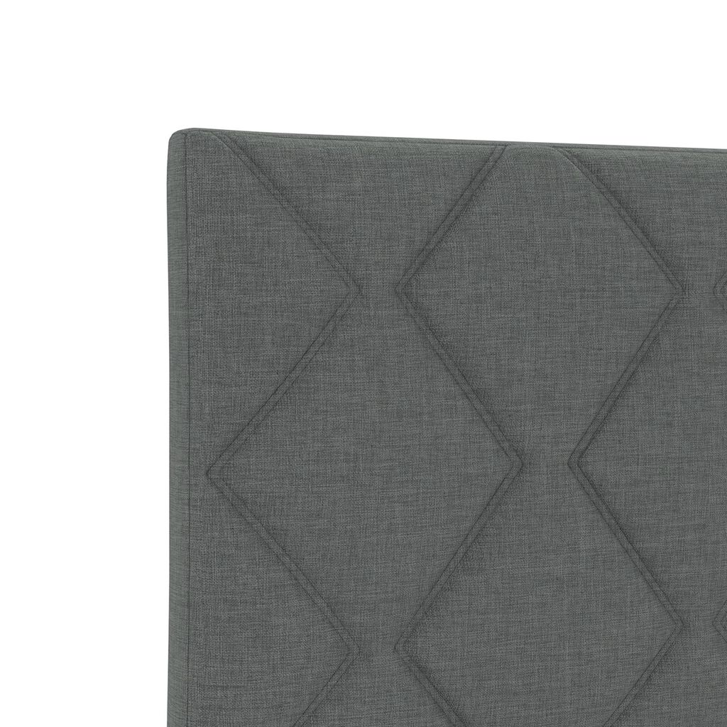 vidaXL Υφασμάτινο Κεφαλάρι Geometric Σκούρο γκρι 80 cm ύφασμα