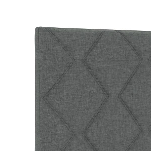 vidaXL Υφασμάτινο Κεφαλάρι Geometric Σκούρο γκρι 80 cm ύφασμα