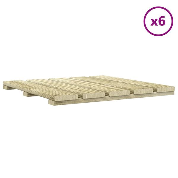 vidaXL &Pi;&lambda;ά&kappa;&alpha; &Kappa;&alpha;&tau;&alpha;&sigma;&kappa;&epsilon;&upsilon;ή&sigmaf; 6 pcs &Pi;&rho;ά&sigma;&iota;&nu;&omicron; 50 x 50 cm