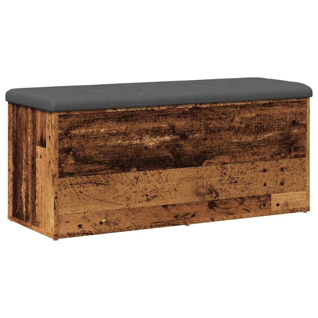 Πάγκος αποθήκευσης vidaXL Παλαιό ξύλο 102x42x45 cm Κατασκευασμένο ξύλο