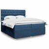 vidaXL &Kappa;&rho;&epsilon;&beta;ά&tau;&iota; Boxspring &mu;&epsilon; &Sigma;&tau;&rho;ώ&mu;&alpha; &Mu;&pi;&lambda;&epsilon; 200x200 &epsilon;&kappa;. &Upsilon;&phi;&alpha;&sigma;&mu;ά&tau;&iota;&nu;&omicron;