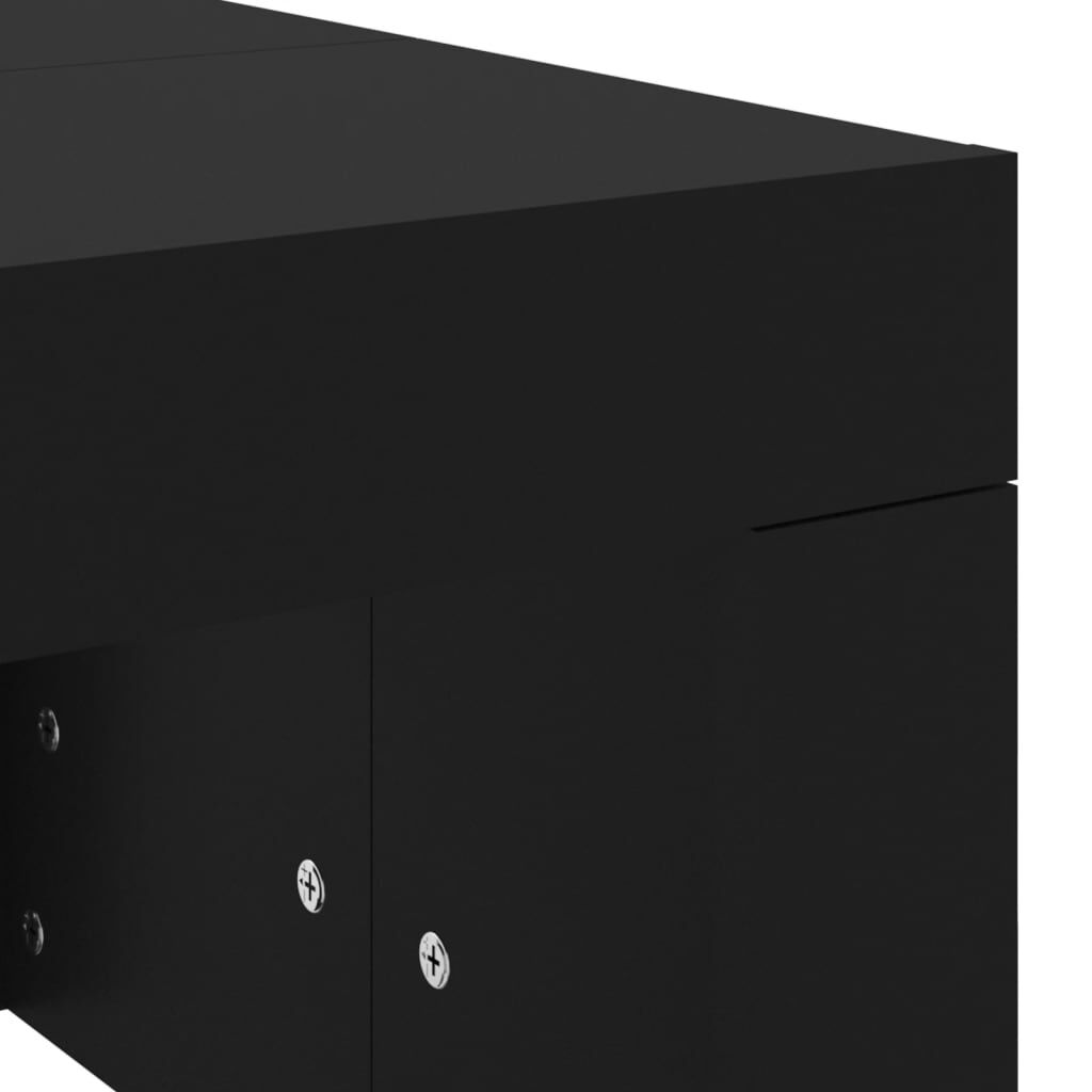vidaXL Τραπεζάκι Σαλονιού Μαύρο 102 x 50 x 36 εκ. Επεξεργασμένο Ξύλο