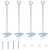 vidaXL &Gamma;&epsilon;ί&omega;&sigma;&eta; 4 pcs &Alpha;&sigma;&eta;&mu;ί &Oslash;10 x 40 &epsilon;&kappa; &Gamma;&alpha;&lambda;&beta;&alpha;&nu;&iota;&sigma;&mu;έ&nu;&omicron; &Mu;έ&tau;&alpha;&lambda;&lambda;&omicron;