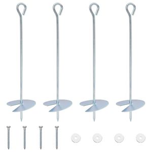 vidaXL &Gamma;&epsilon;ί&omega;&sigma;&eta; 4 pcs &Alpha;&sigma;&eta;&mu;ί &Oslash;10 x 40 &epsilon;&kappa; &Gamma;&alpha;&lambda;&beta;&alpha;&nu;&iota;&sigma;&mu;έ&nu;&omicron; &Mu;έ&tau;&alpha;&lambda;&lambda;&omicron;