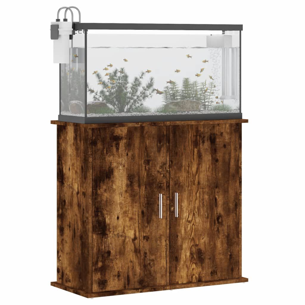 vidaXL Βάση Ενυδρείου Καπνιστή Δρυς 81x36x73 εκ. Επεξεργασμένο Ξύλο