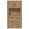 vidaXL Highboard Artisan Oak 80 x 33 x 150 &epsilon;&kappa; &Epsilon;&pi;&epsilon;&xi;&epsilon;&rho;&gamma;&alpha;&sigma;&mu;έ&nu;&omicron; &xi;ύ&lambda;&omicron;