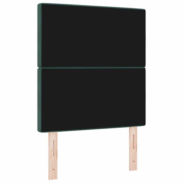 vidaXL Βελούδινο Κεφαλάρι Argyle Σκούρο πράσινο 80 cm Βελούδο