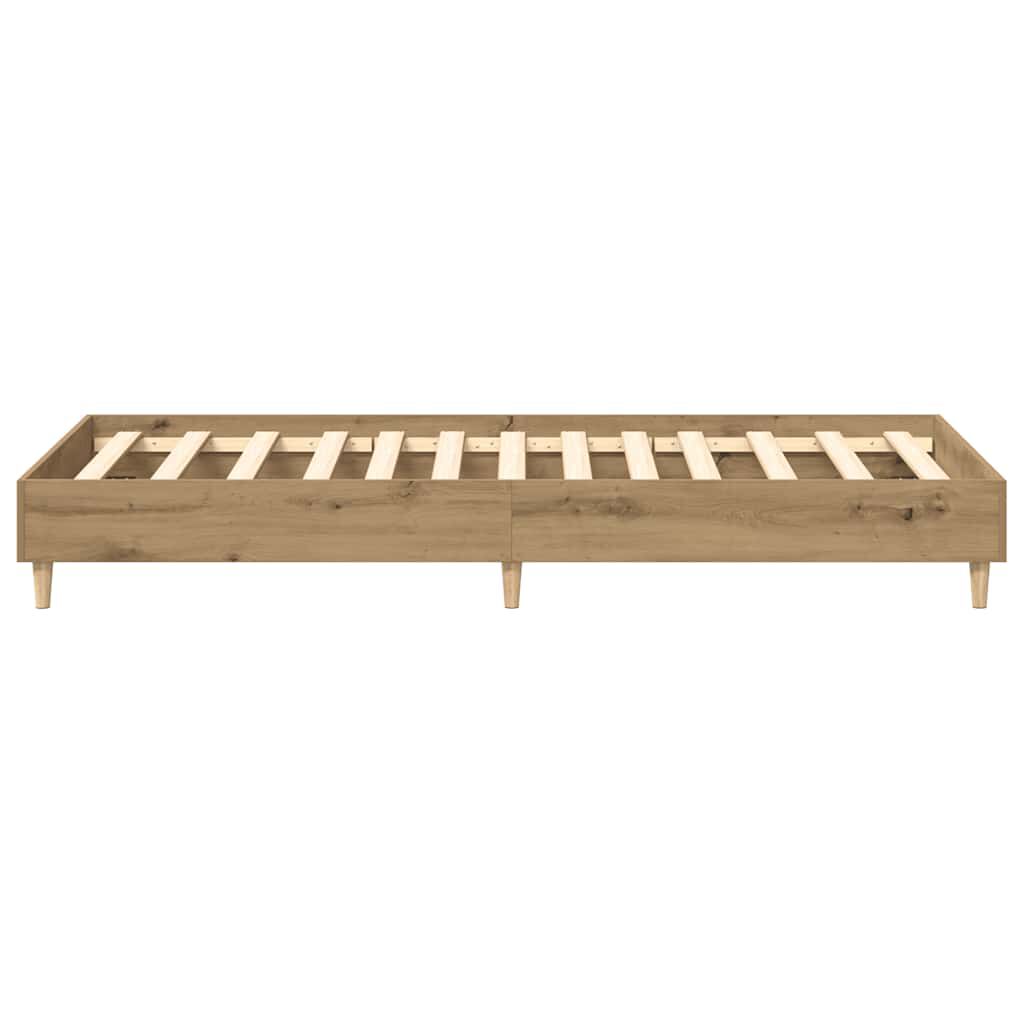 vidaXL Πλαίσιο κρεβατιού χωρίς στρώμα Artisan Oak 90x190 cm