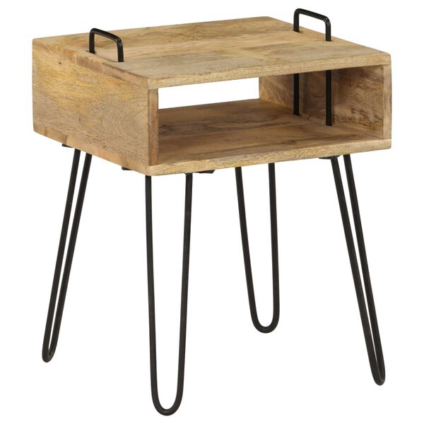 vidaXL Κομοδίνο 40 x 34 x 47 εκ. από Μασίφ Ξύλο Μάνγκο