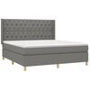 vidaXL &Kappa;&rho;&epsilon;&beta;ά&tau;&iota; Boxspring &mu;&epsilon; &Sigma;&tau;&rho;ώ&mu;&alpha; & LED &Sigma;&kappa;.&Gamma;&kappa;&rho;&iota; 160x200 &epsilon;&kappa; &Upsilon;&phi;&alpha;&sigma;&mu;ά&tau;&iota;&nu;&omicron;