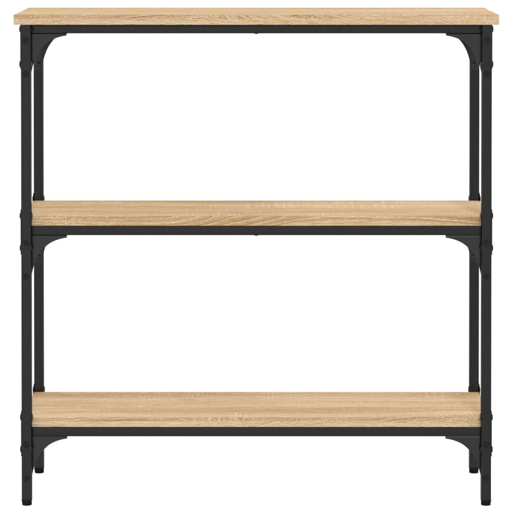 vidaXL Τραπέζι Κονσόλα Sonoma Δρυς 75x22,5x75 εκ. Επεξεργασμένο Ξύλο