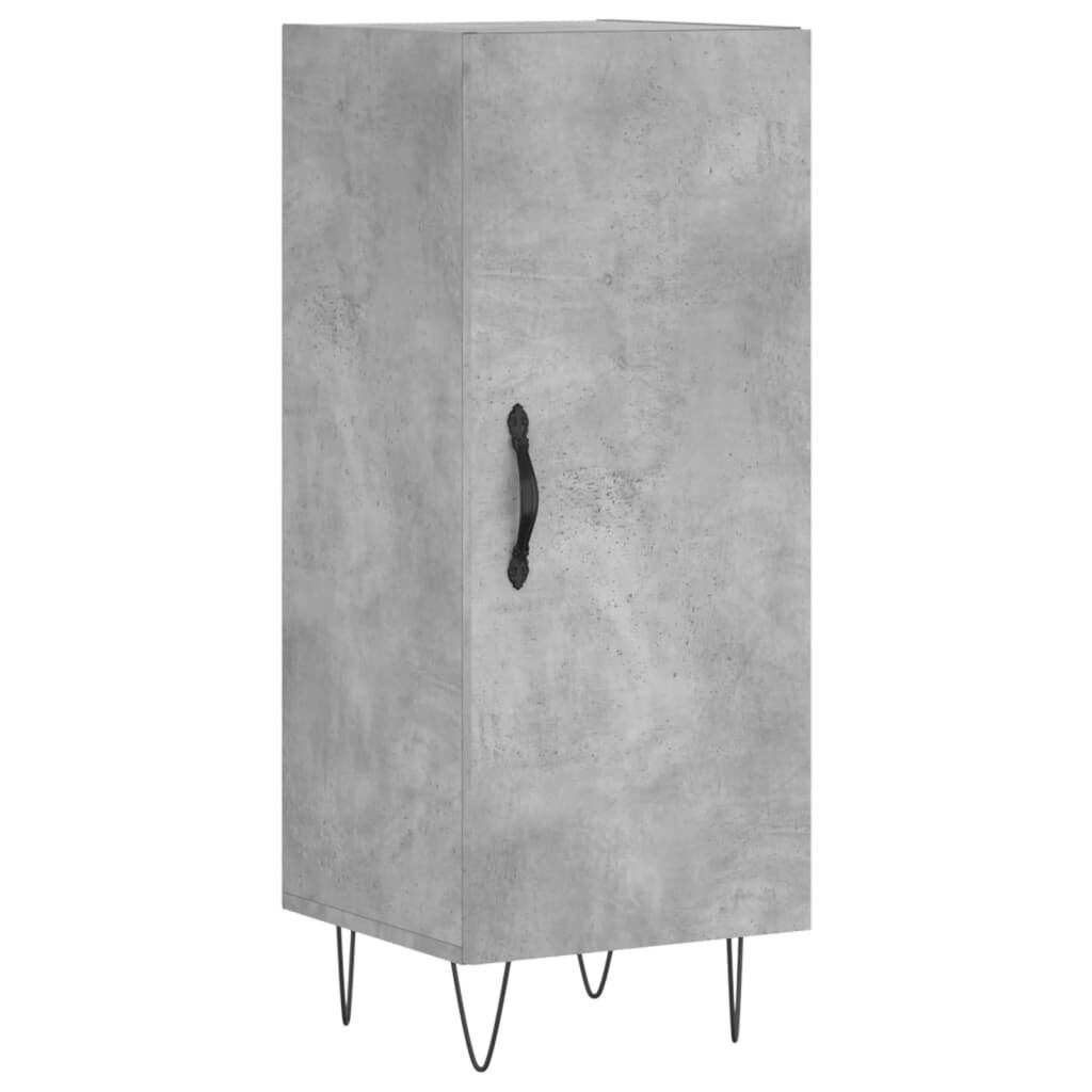 vidaXL Ντουλάπι Γκρι Σκυροδέματος 34,5x34x180 εκ. Επεξεργασμένο Ξύλο