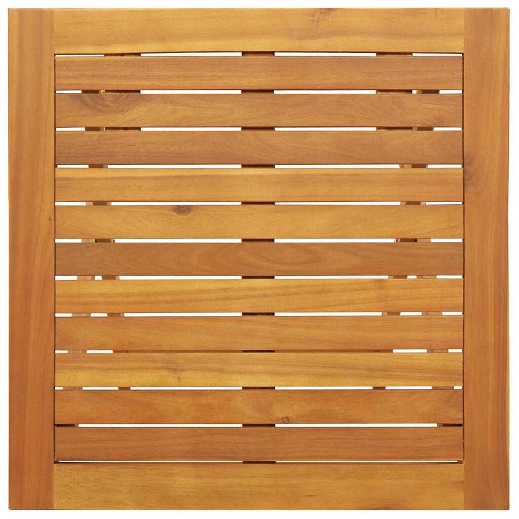 vidaXL Αναδιπλούμενο Τραπέζι Κήπου Φυσικό 60 x 60 x 72 cm