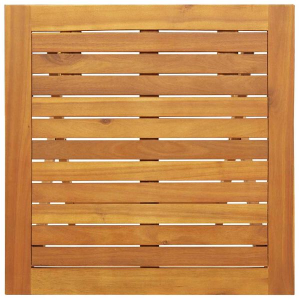 vidaXL Αναδιπλούμενο Τραπέζι Κήπου Φυσικό 60 x 60 x 72 cm