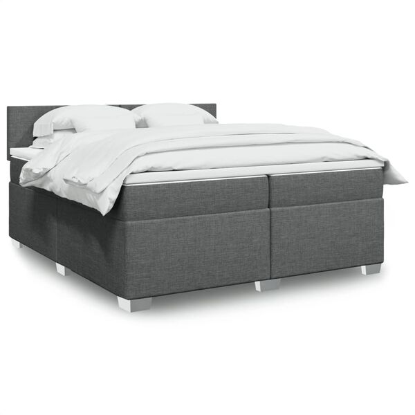 vidaXL &Kappa;&rho;&epsilon;&beta;ά&tau;&iota; Boxspring &mu;&epsilon; &Sigma;&tau;&rho;ώ&mu;&alpha; &Sigma;&kappa;&omicron;ύ&rho;&omicron; &Gamma;&kappa;&rho;&iota; 200x200 &epsilon;&kappa;. &Upsilon;&phi;&alpha;&sigma;&mu;ά&tau;&iota;&nu;&omicron;
