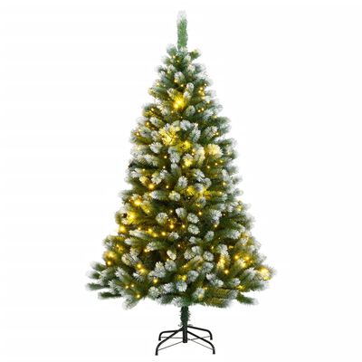 vidaXL Χριστουγεν. Δέντρο Τεχνητό Αρθρωτό με 150 LED & Χιόνι 150 εκ.