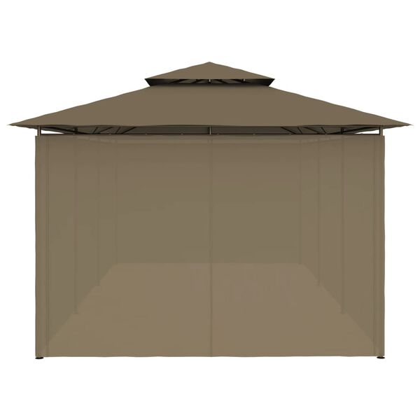 vidaXL Κιόσκι με Κουρτίνες Taupe 600 x 298 x 270 εκ. 180 γρ./μ²