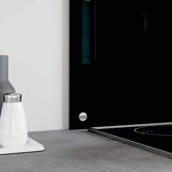 vidaXL Πλάτη Κουζίνας Μαύρη 80 x 50 εκ. από Ψημένο Γυαλί