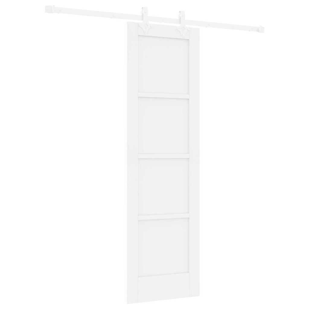 vidaXL Συρόμενη Πόρτα Λευκό 61 x 198.5 εκ.