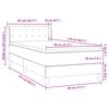 vidaXL Box Spring &Kappa;&rho;&epsilon;&beta;ά&tau;&iota; &mu;&epsilon; &sigma;&tau;&rho;ώ&mu;&alpha; &Sigma;&kappa;&omicron;ύ&rho;&omicron; &pi;&rho;ά&sigma;&iota;&nu;&omicron; 80x210 cm Velvet
