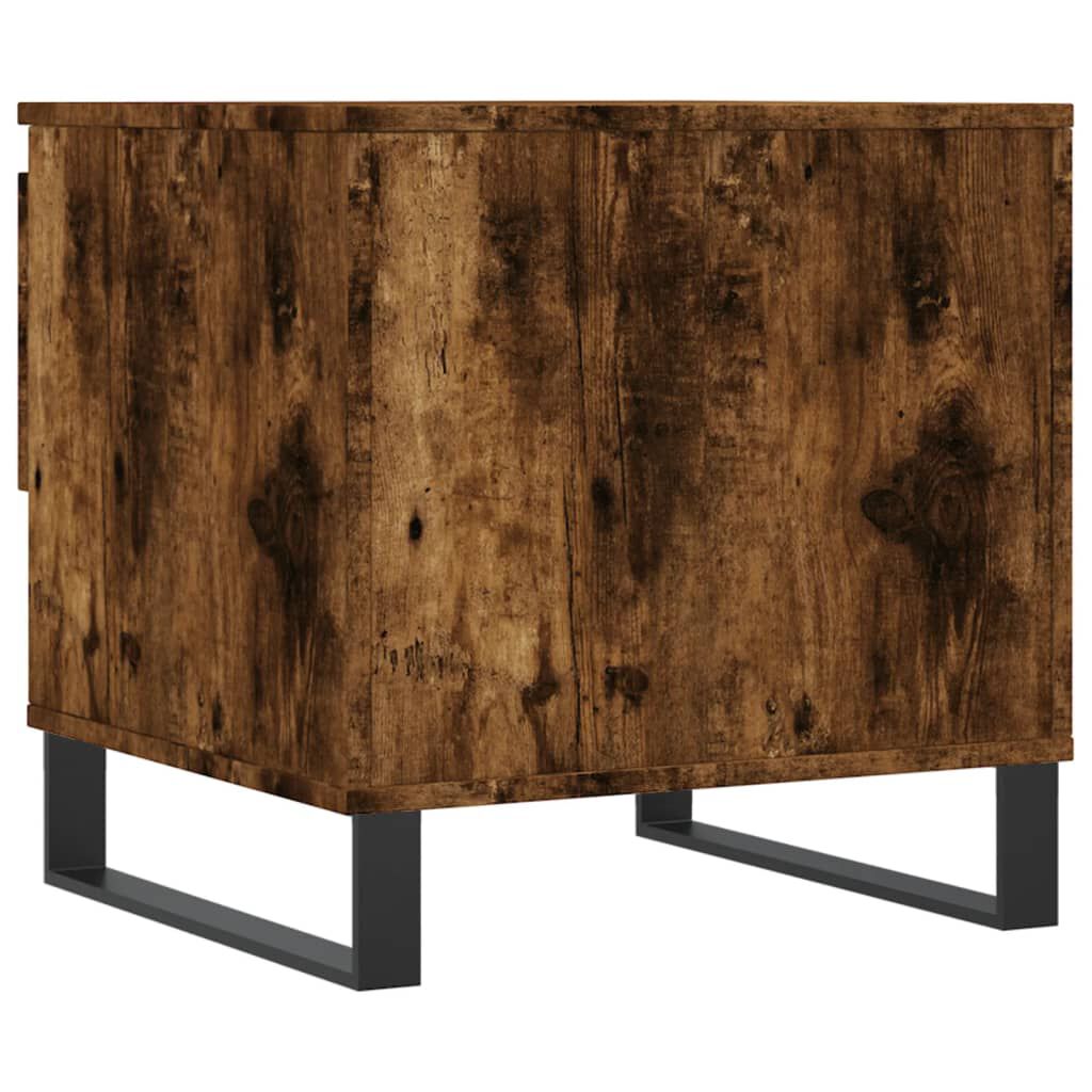 vidaXL Τραπέζι Σαλονιού Καπνιστή Δρυς 50x46x50 εκ. Επεξεργασμένο Ξύλο