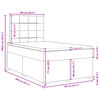 vidaXL &Kappa;&rho;&epsilon;&beta;ά&tau;&iota; Boxspring &mu;&epsilon; &Sigma;&tau;&rho;ώ&mu;&alpha; &Kappa;&rho;&epsilon;&mu; 120x200 &epsilon;&kappa;. &Upsilon;&phi;&alpha;&sigma;&mu;ά&tau;&iota;&nu;&omicron;