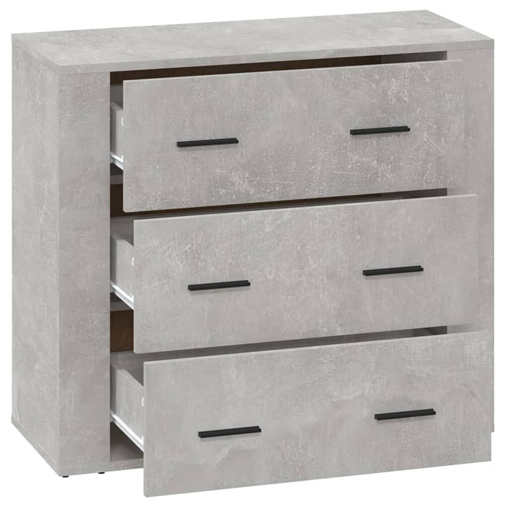 vidaXL Ντουλάπι Γκρι Σκυροδέματος 80x33x70 εκ. Επεξεργασμένο Ξύλο