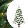 vidaXL Χριστουγεννιάτικο Δέντρο με 150 LED με βάση Πράσινο 65 cm PE
