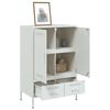 vidaXL Ντουλάπι Λευκό 68x39x101,5 εκ. από Χάλυβα