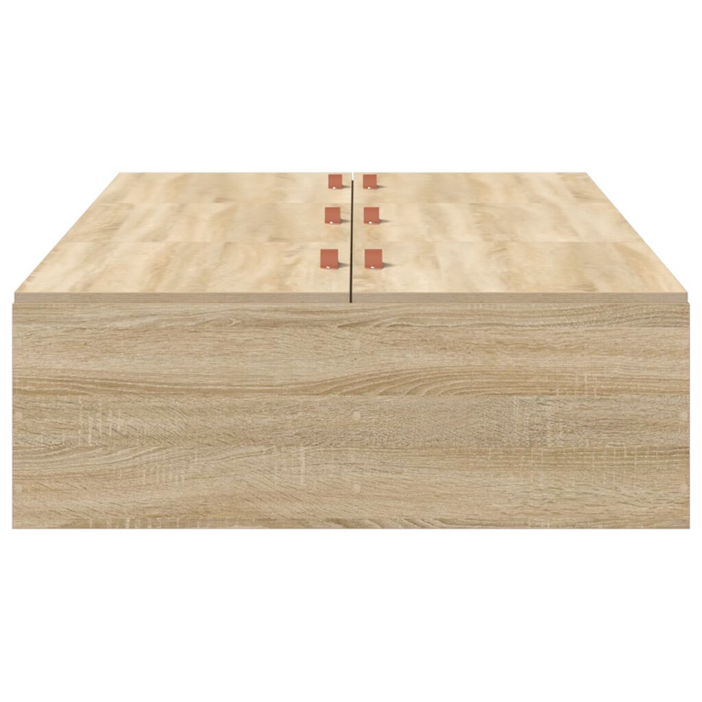 vidaXL Κρεβάτι αποθήκευσης με πλαίσιο Sonoma Oak 80x200 εκ