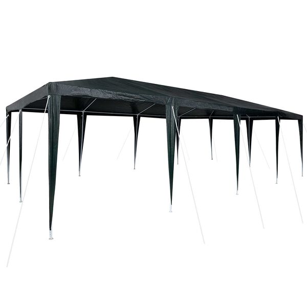 vidaXL Σκηνή Πάρτυ Πράσινο, Άσπρο 800 x 400 x 266 εκ