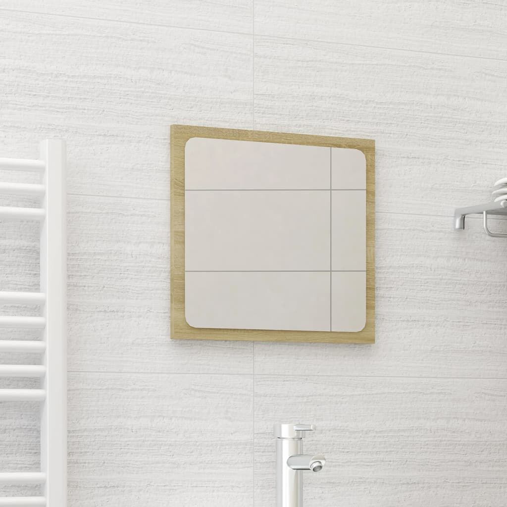 vidaXL Καθρέφτης Μπάνιου Sonoma Δρυς 40 x 1,5 x 37 εκ. από Μοριοσανίδα