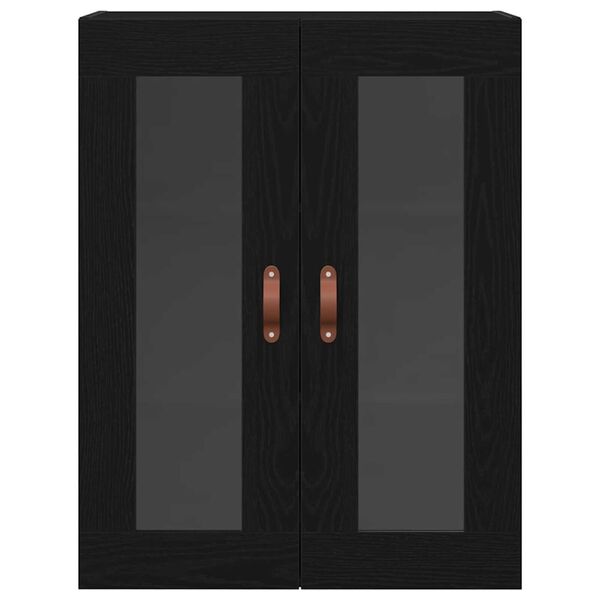 vidaXL Ντουλάπα τοίχου Επιτοίχιο Μαύρη δρυς 69.5 x 34 x 90 εκ.