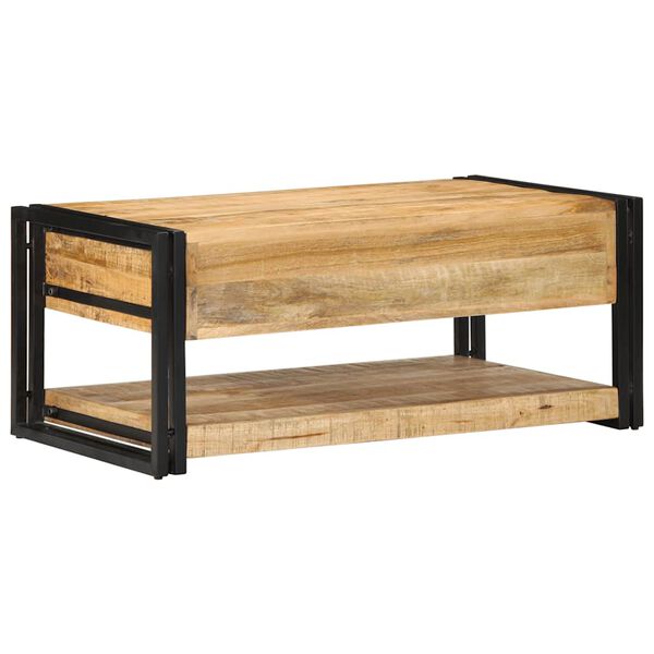 vidaXL Τραπεζάκι σαλονιού 90x50x38 cm Στερεό ακατέργαστο ξύλο Mango