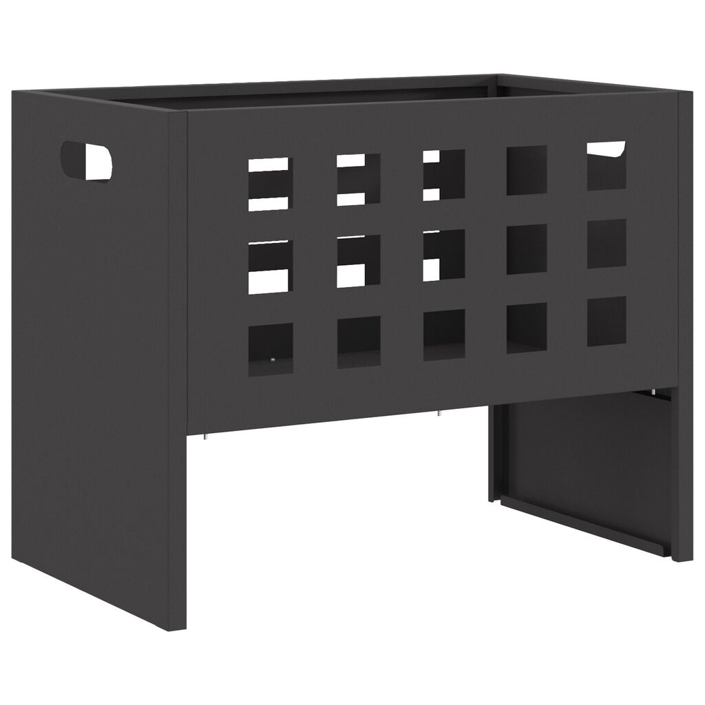 vidaXL Εστία Φωτιάς Ορθογώνια Μαύρη 50x30x40 εκ. Ατσάλι