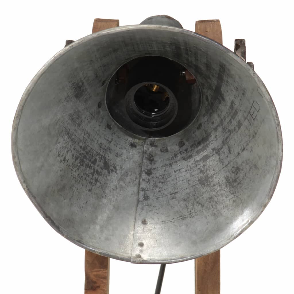 vidaXL Φωτιστικό Γραφείου 25 W Vintage Ασημί 23x13x52 εκ. Ε27